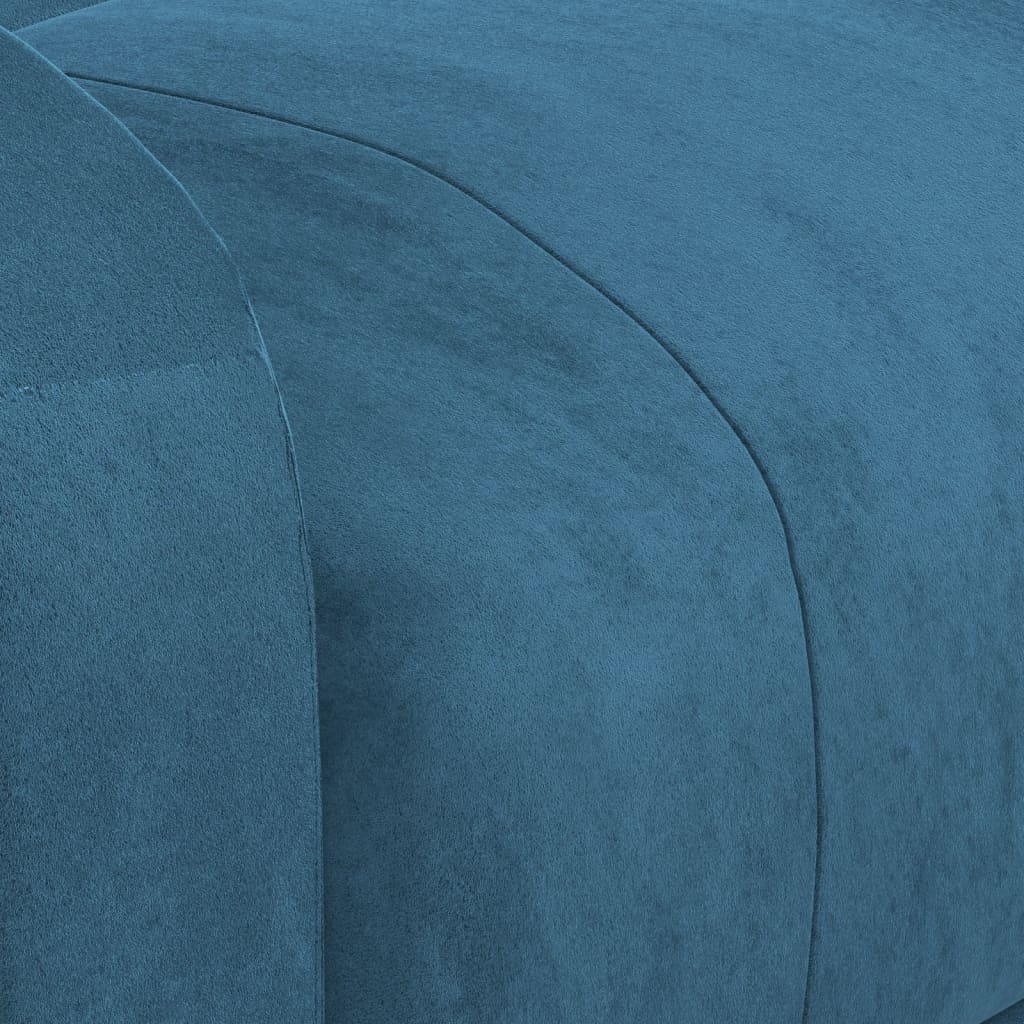 vidaXL Relaxsessel Blau Samt