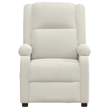 Massagesessel Creme Samt