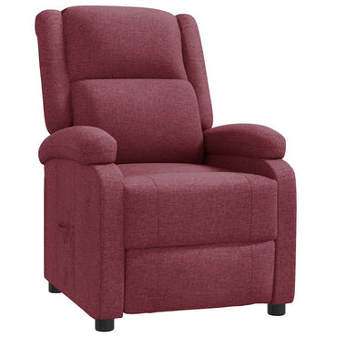 vidaXL Fauteuil relax Rouge bordeaux Tissu