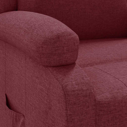 vidaXL Fauteuil relax Rouge bordeaux Tissu