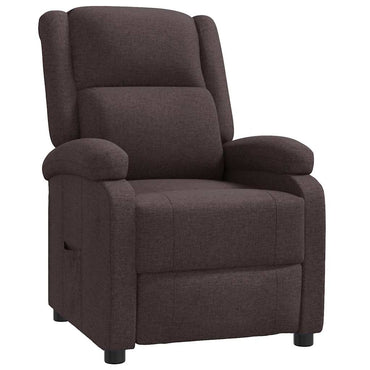 vidaXL Fauteuil relax marron foncé en tissu