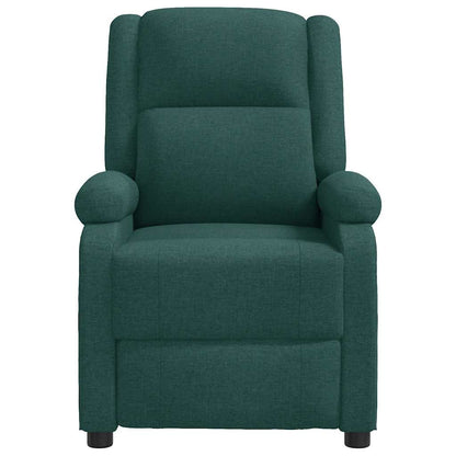 vidaXL Fauteuil relax vert foncé en tissu