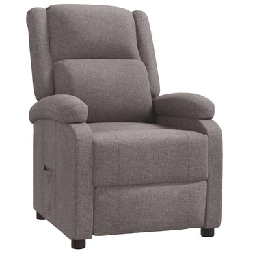 vidaXL Fauteuil relax Taupe Tissu