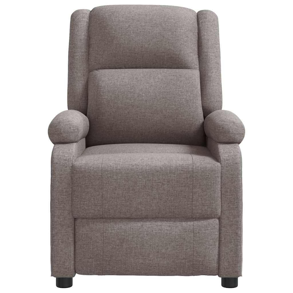 vidaXL Fauteuil relax Taupe Tissu