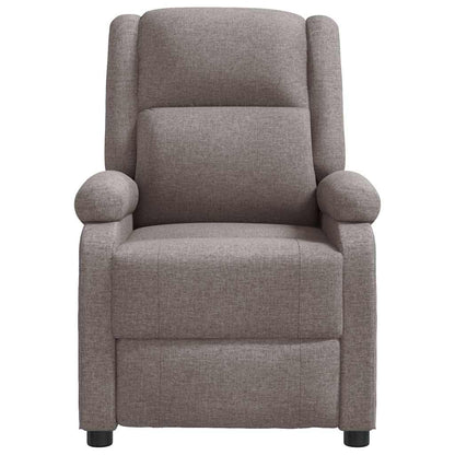 vidaXL Fauteuil relax Taupe Tissu