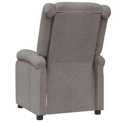 vidaXL Fauteuil relax Taupe Tissu