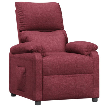 vidaXL Relaxsessel Weinrot Stoff