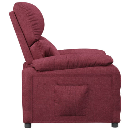 vidaXL Relaxsessel Weinrot Stoff