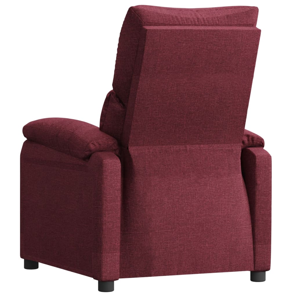 vidaXL Relaxsessel Weinrot Stoff