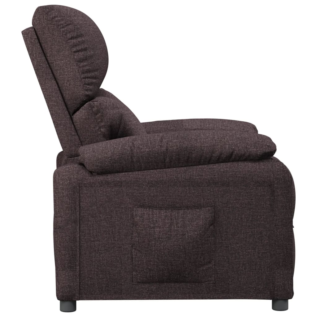 vidaXL Relaxsessel Dunkelbraun Stoff