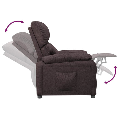 vidaXL Relaxsessel Dunkelbraun Stoff