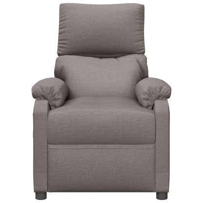 vidaXL Fauteuil relax Taupe Tissu