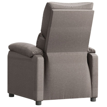 vidaXL Fauteuil relax Taupe Tissu