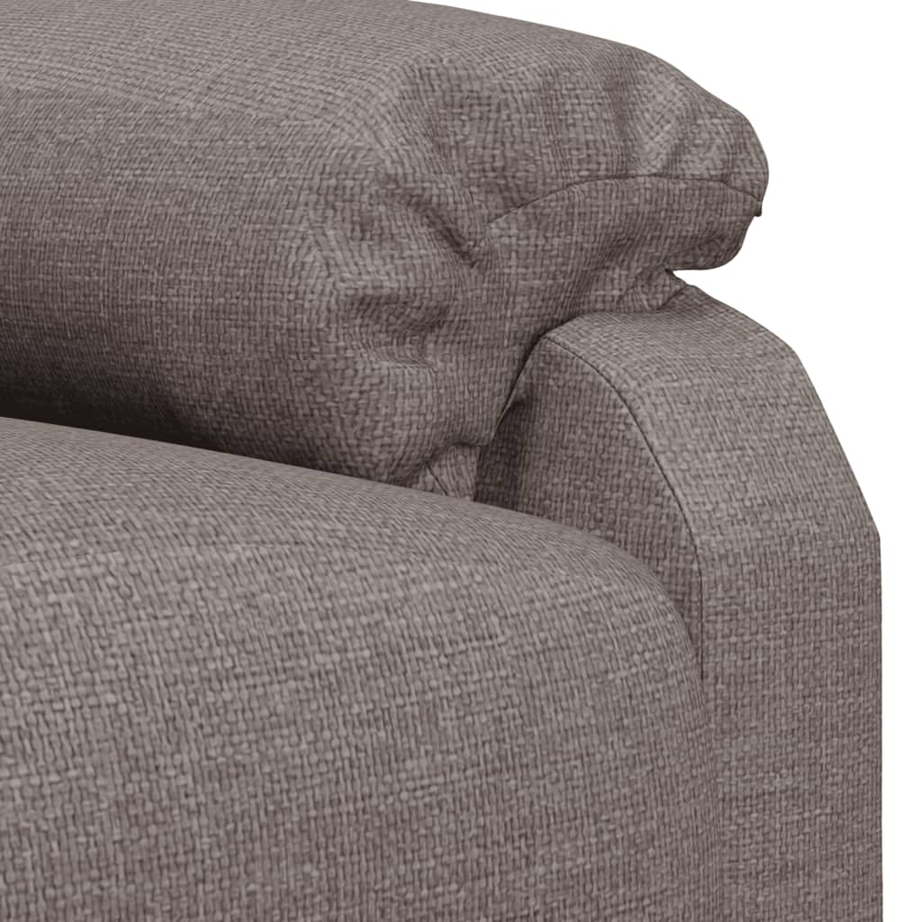vidaXL Fauteuil relax Taupe Tissu