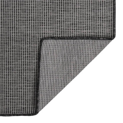 vidaXL Tapis d'extérieur tissé à plat 160x230 cm Gris