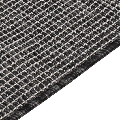 vidaXL Tapis d'extérieur tissé à plat 160x230 cm Gris