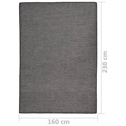 vidaXL Tapis d'extérieur tissé à plat 160x230 cm Gris