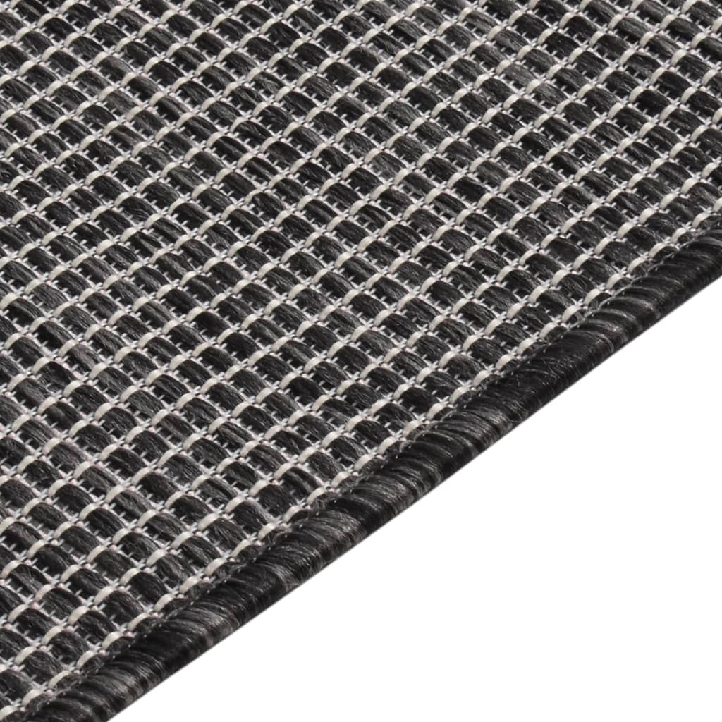 vidaXL Tapis d'extérieur tissé à plat 200x280 cm Gris
