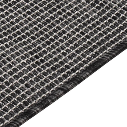 vidaXL Tapis d'extérieur tissé à plat 200x280 cm Gris