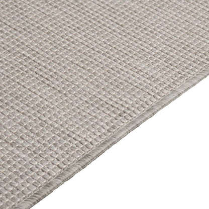 vidaXL Tapis d'extérieur tissé à plat 120x170 cm Gris clair
