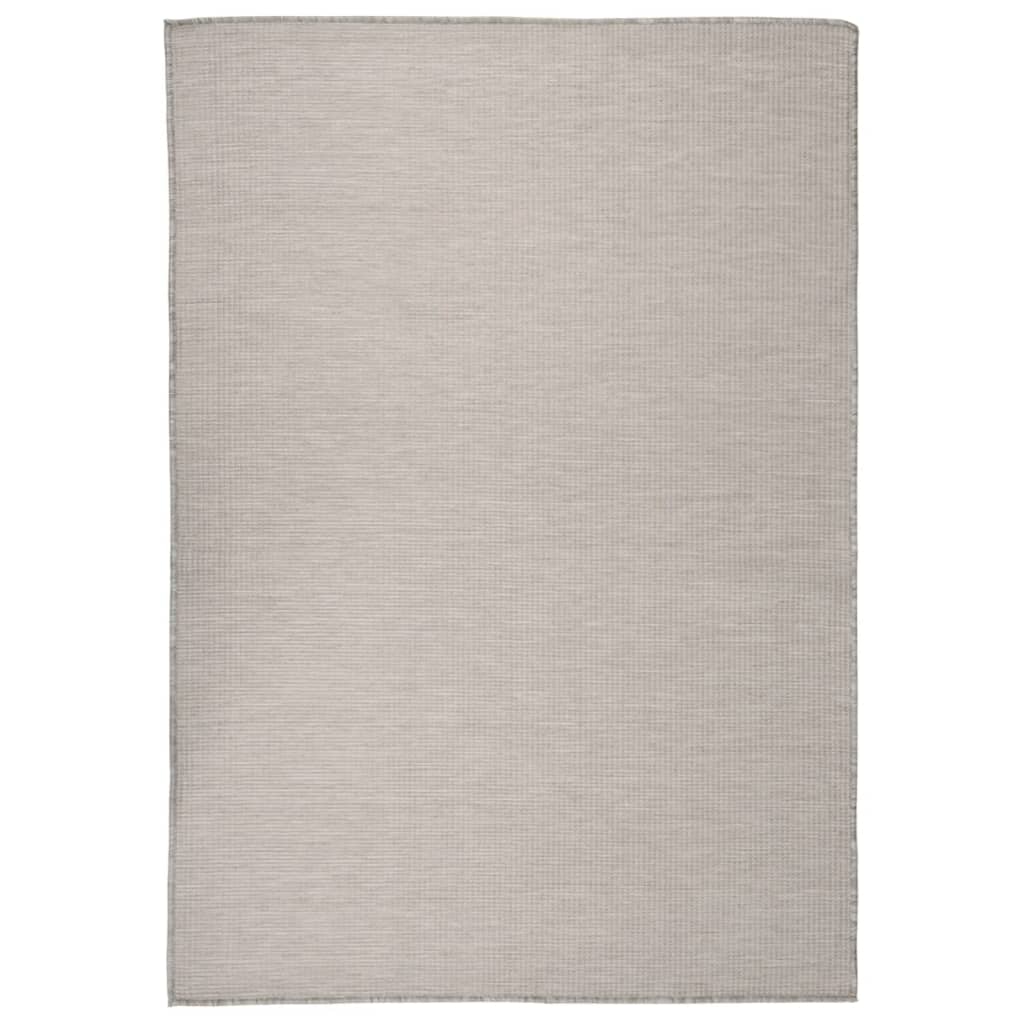 Tapis d'extérieur tissé à plat vidaXL 160x230 cm Gris clair
