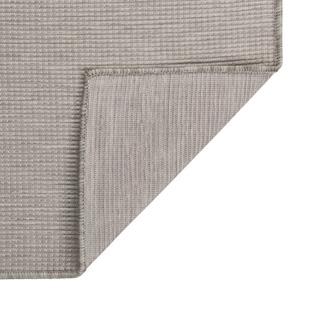 Tapis d'extérieur tissé à plat vidaXL 160x230 cm Gris clair