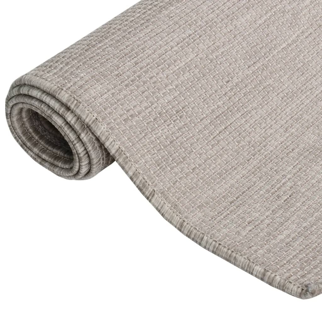 Tapis d'extérieur tissé à plat vidaXL 160x230 cm Gris clair
