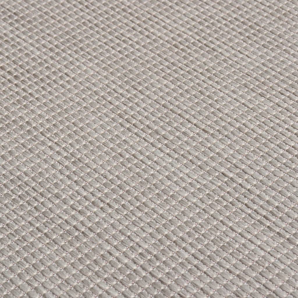Tapis d'extérieur tissé à plat vidaXL 160x230 cm Gris clair