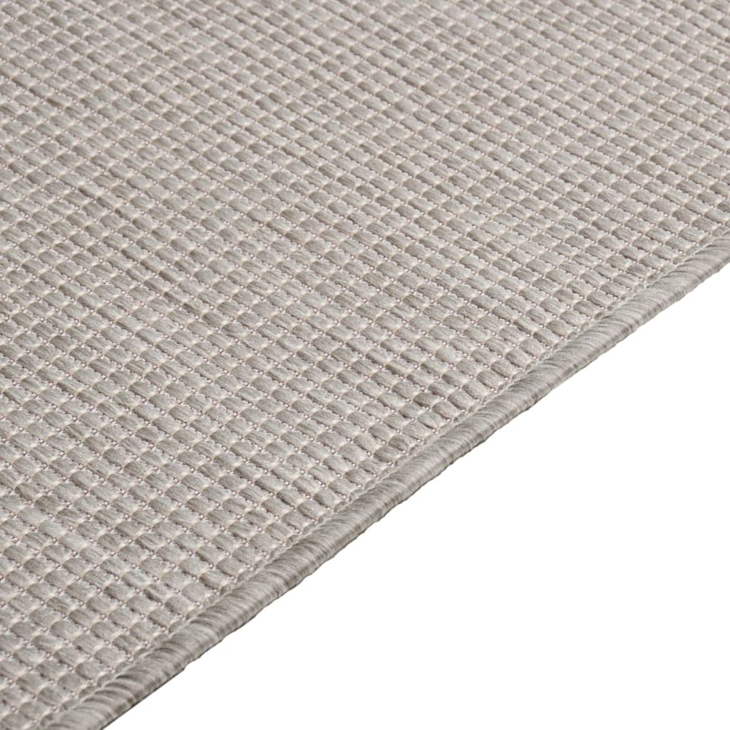 vidaXL Tapis d'extérieur tissé à plat 200x280 cm Gris clair