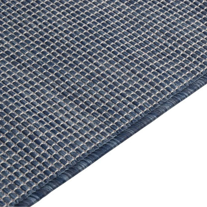 vidaXL Tapis d'extérieur tissé à plat 120x170 cm Bleu