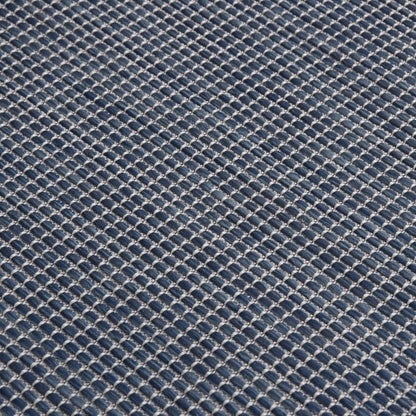 vidaXL Tapis d'extérieur tissé à plat 160x230 cm Bleu
