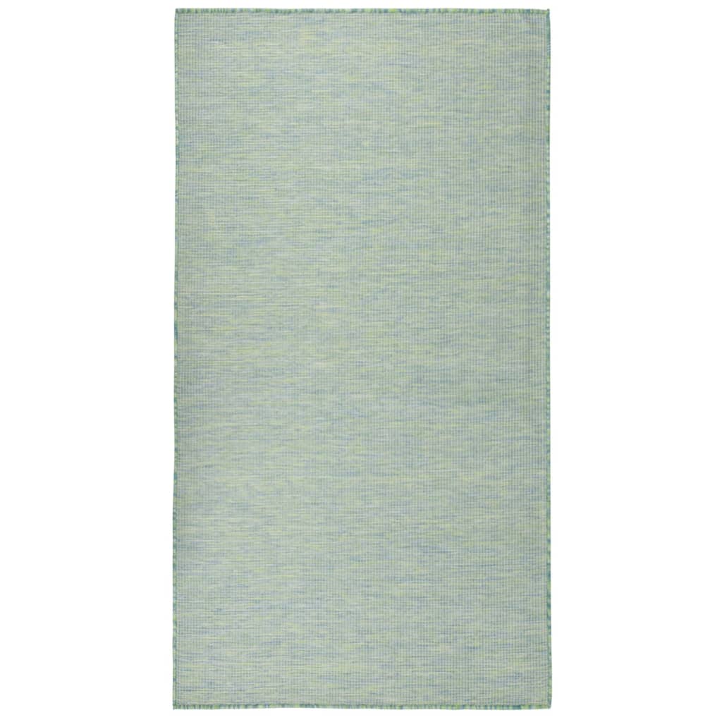 vidaXL Outdoor-Teppich Flachgewebe 80x150 cm Türkis