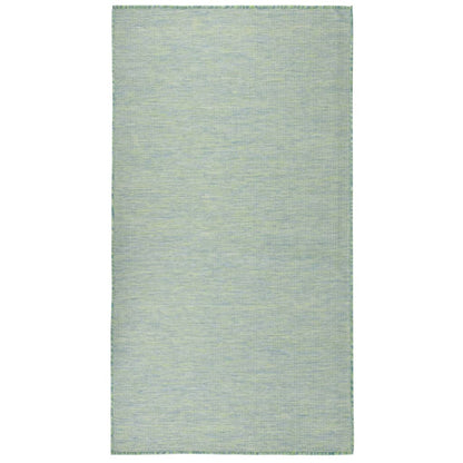 vidaXL Outdoor-Teppich Flachgewebe 80x150 cm Türkis
