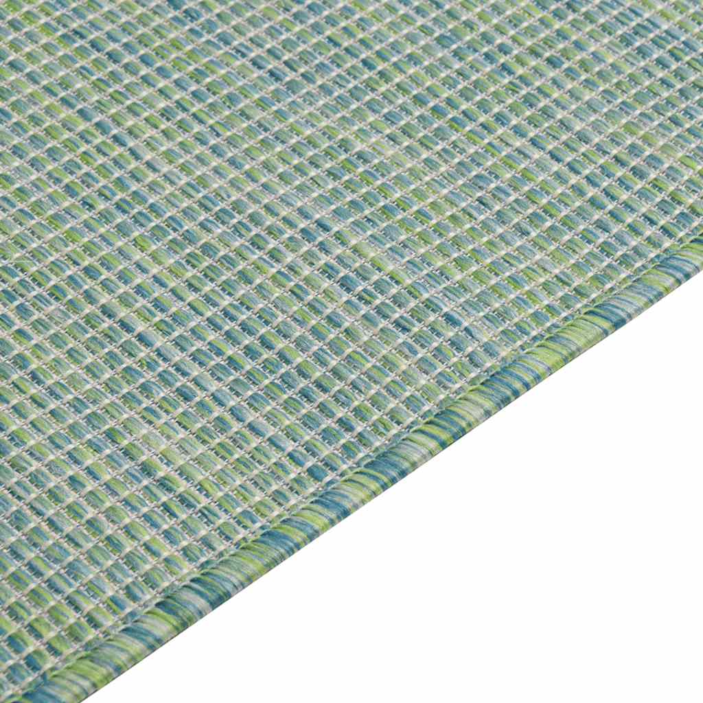 vidaXL Tapis d'extérieur Tissé à plat 160x230 cm Turquoise