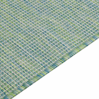 vidaXL Tapis d'extérieur Tissé à plat 160x230 cm Turquoise