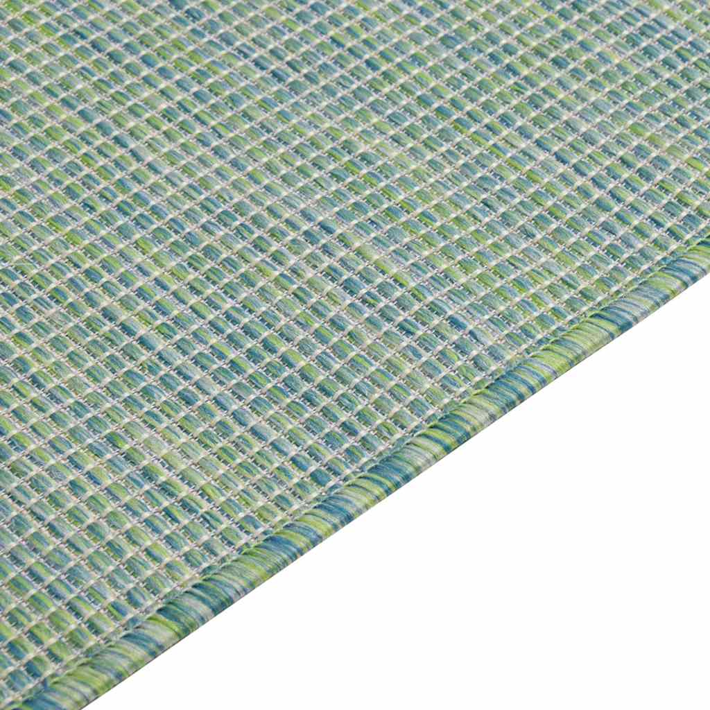 vidaXL Tapis d'extérieur tissé à plat 200x280 cm Turquoise