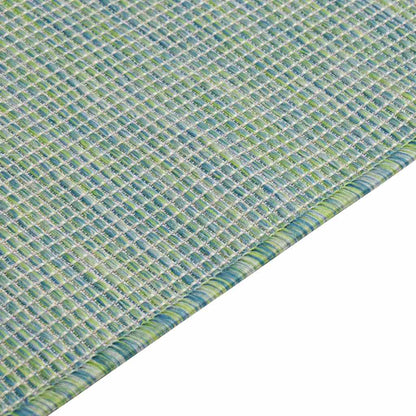 vidaXL Tapis d'extérieur tissé à plat 200x280 cm Turquoise