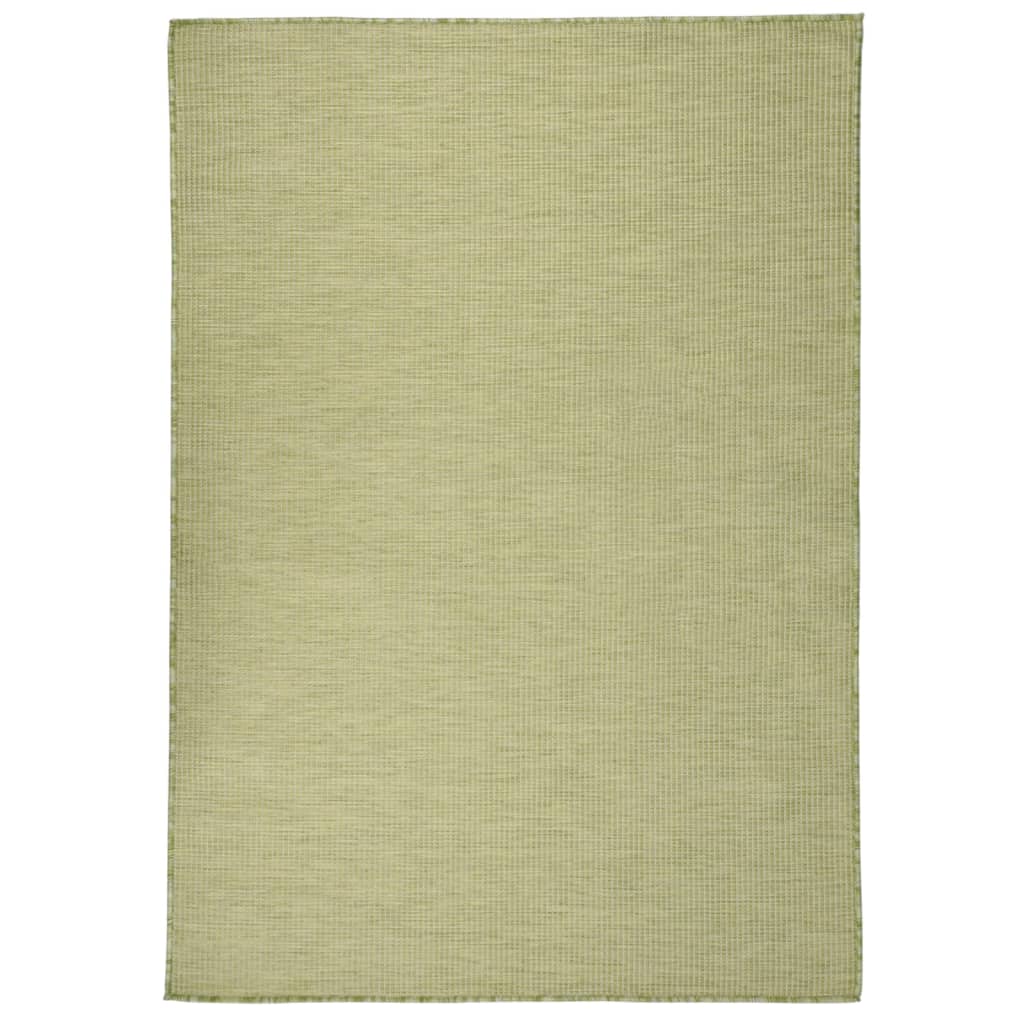 vidaXL Tapis d'extérieur tissé à plat 160x230 cm Vert