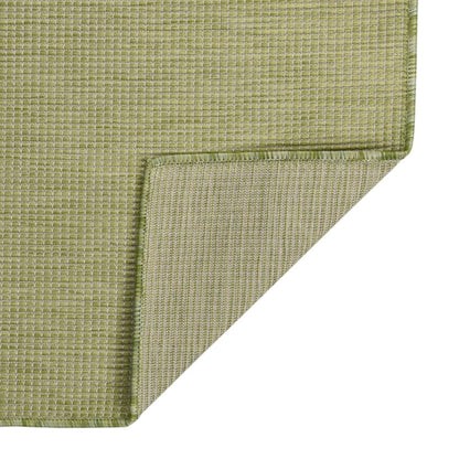 vidaXL Tapis d'extérieur tissé à plat 160x230 cm Vert