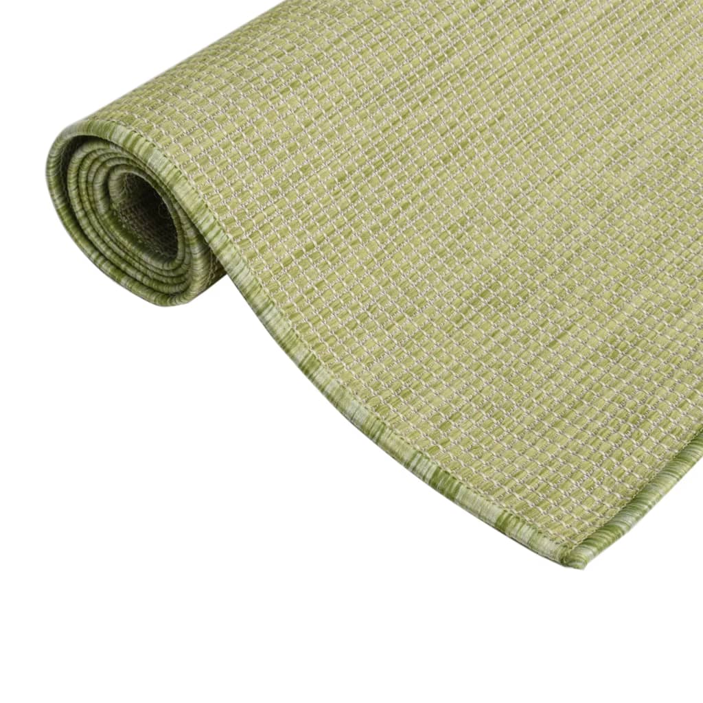 vidaXL Tapis d'extérieur tissé à plat 160x230 cm Vert