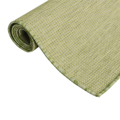 vidaXL Tapis d'extérieur tissé à plat 160x230 cm Vert