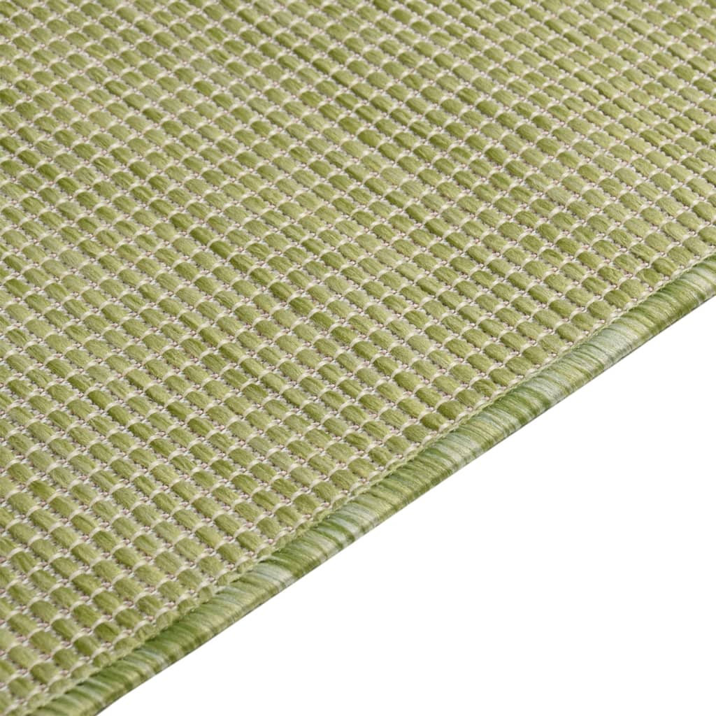 vidaXL Tapis d'extérieur tissé à plat 160x230 cm Vert