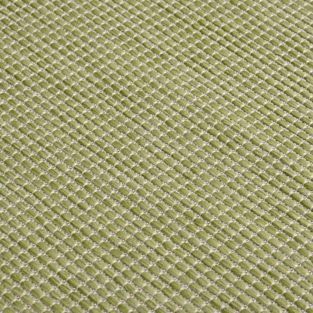 vidaXL Tapis d'extérieur tissé à plat 160x230 cm Vert