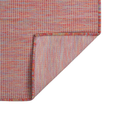 vidaXL Tapis d'extérieur tissé à plat 120x170 cm Rouge