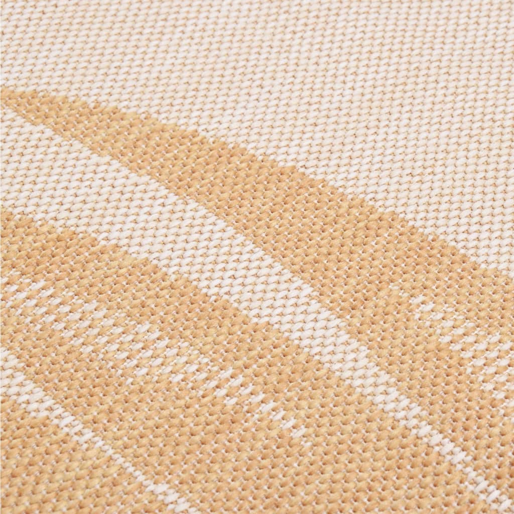 vidaXL Tapis d'extérieur tissé à plat 120x170 cm Motif feuille