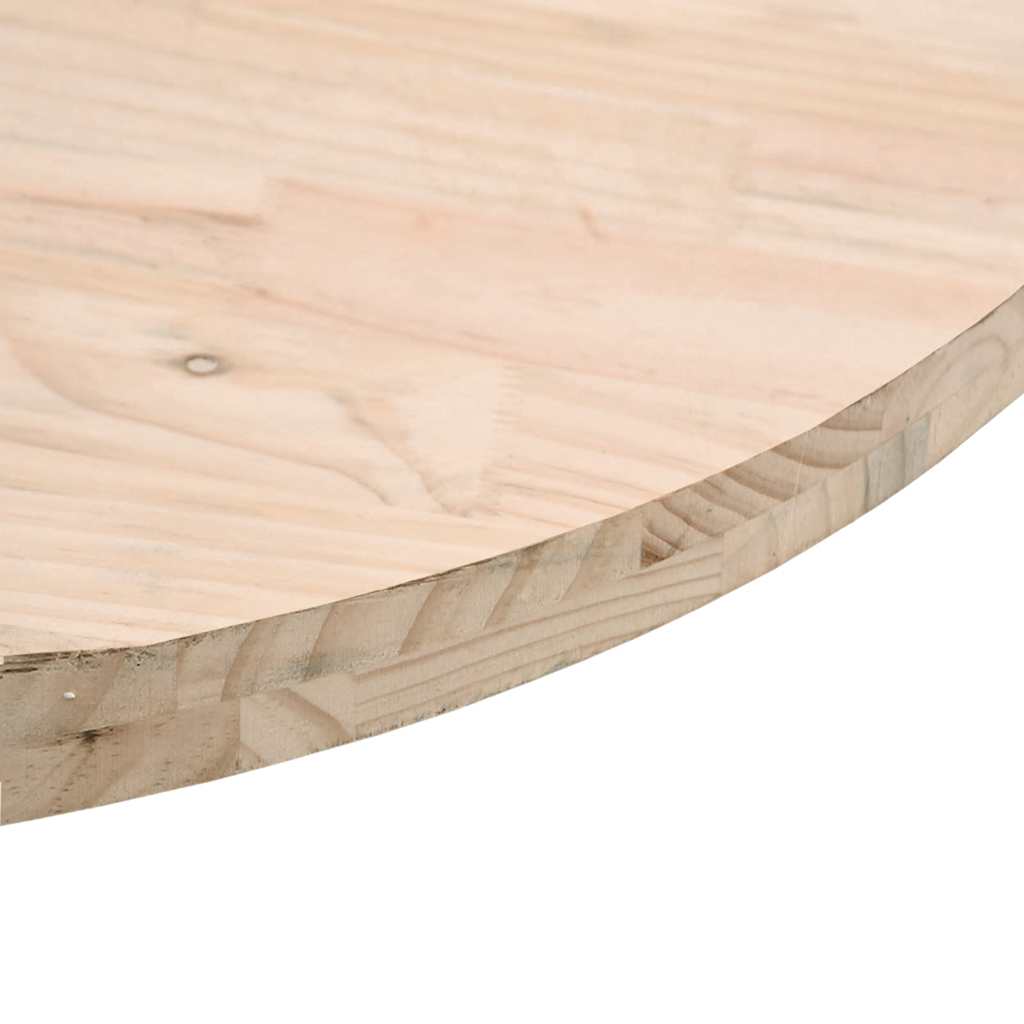 vidaXL Plateau de table Ø40x2,5 cm en pin massif