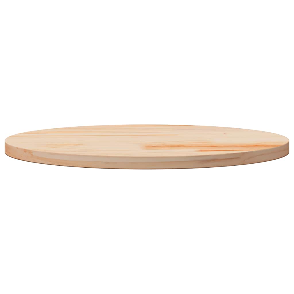 vidaXL Plateau de table Ø60x2,5 cm Bois de pin massif