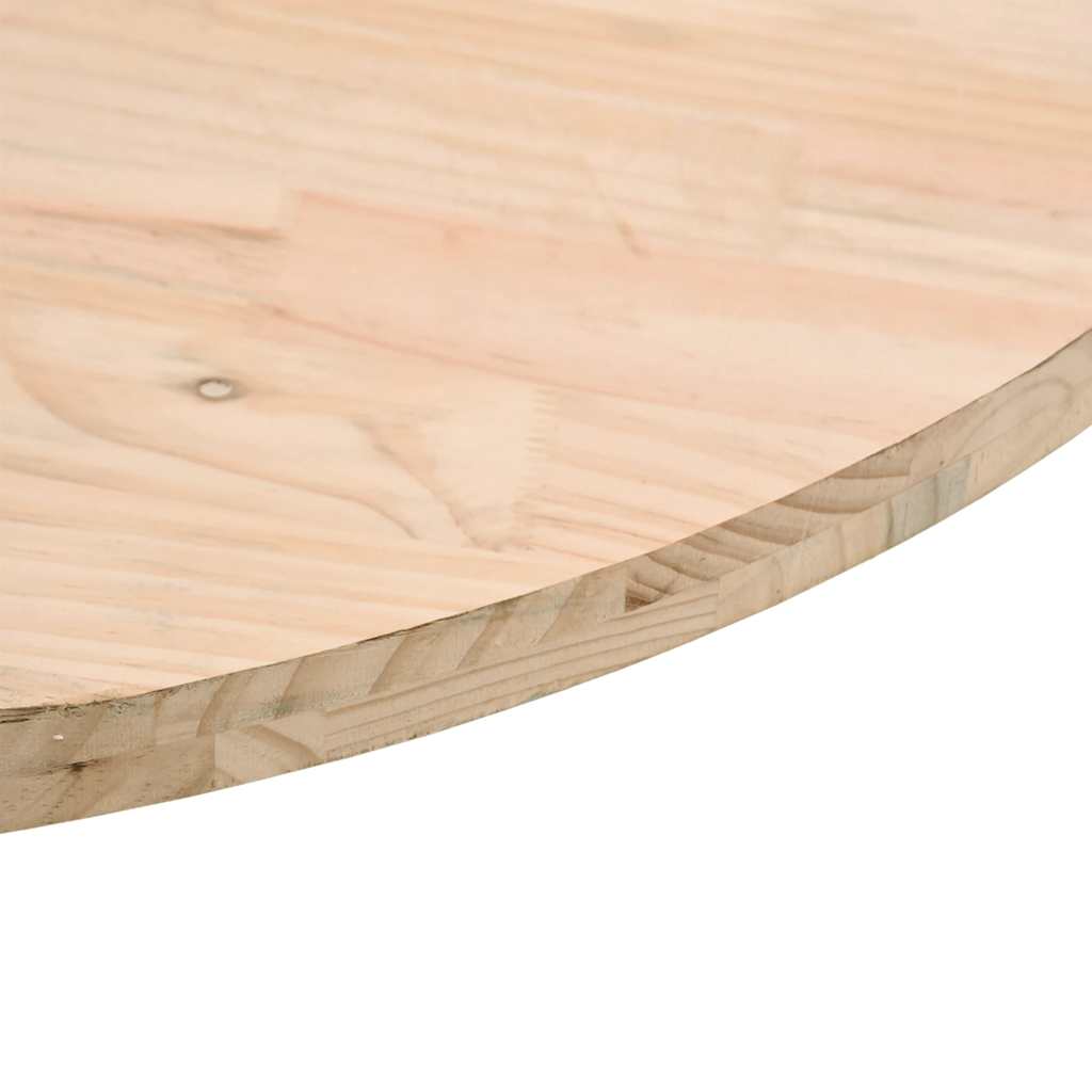 vidaXL Plateau de table Ø60x2,5 cm Bois de pin massif