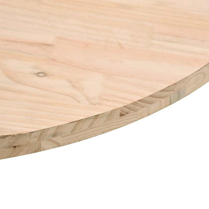 vidaXL Plateau de table Ø60x2,5 cm Bois de pin massif