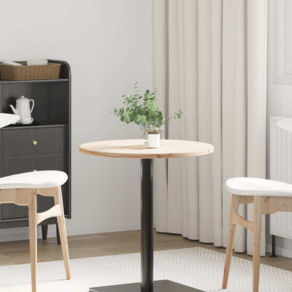 vidaXL Plateau de table Ø60x2,5 cm Bois de pin massif